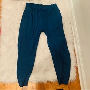 blue sweatpants